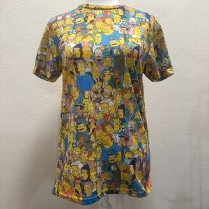 The Simpsons Multicolor Character T Shirt